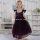 girl purple lace princess dress